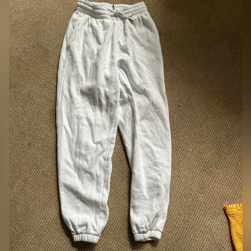 White sweatpants